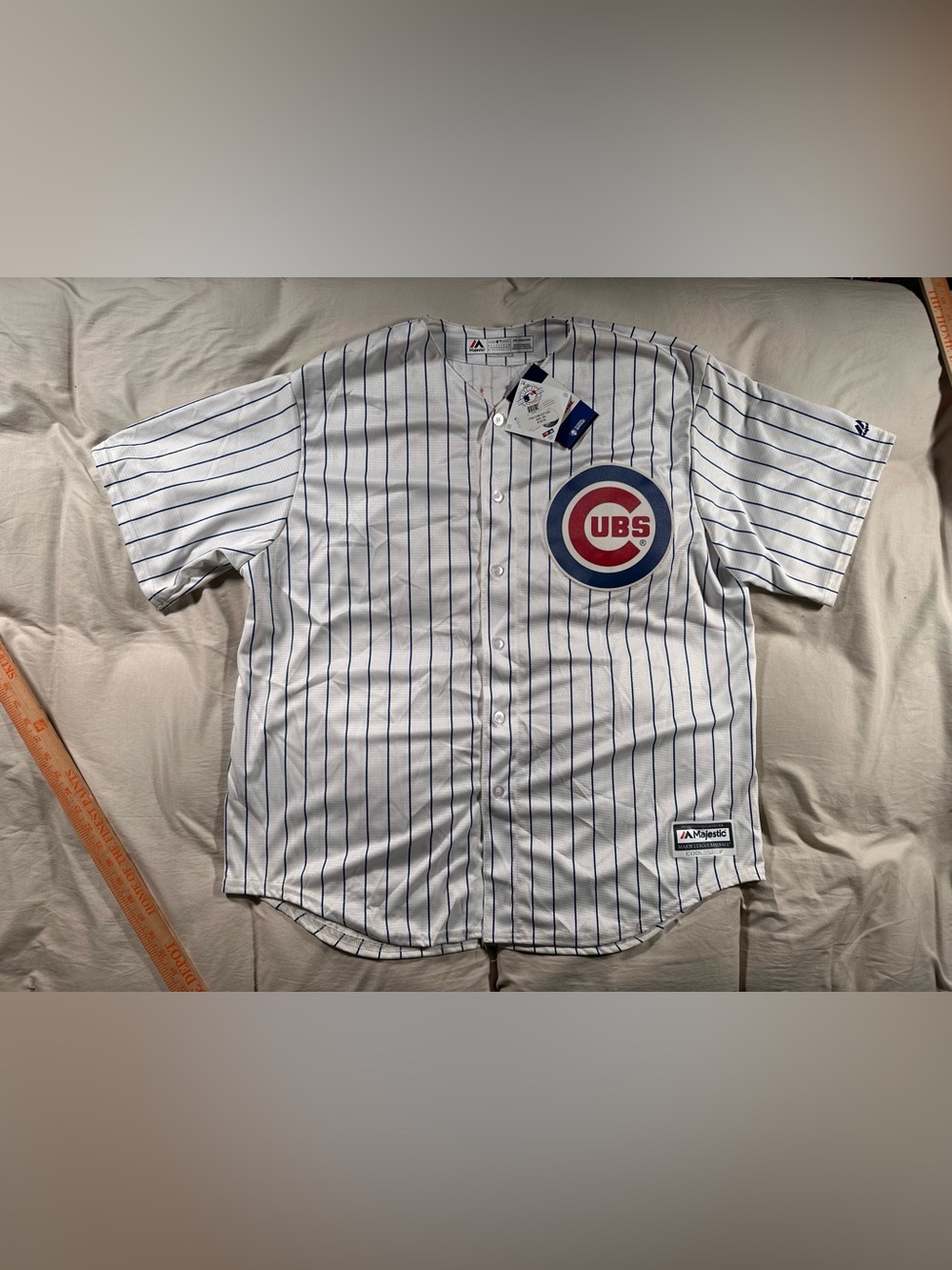 Chicago Cubs Jake Arrieta Embroidered #49 Baseball Jersey 2XL Majestic NWT flaws